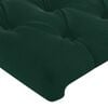 vidaXL Estrutura de cama sem colch&atilde;o 160x200 cm veludo verde-escuro