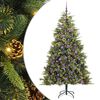 vidaXL &Aacute;rvore de Natal Artificial Articulada com Cones Verde 210 cm