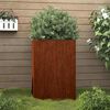 vidaXL Vaso/floreira 52x48x75 cm a&ccedil;o corten