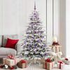 vidaXL &Aacute;rvore de Natal Articulada Artificial Branco 180 cm PE e PVC