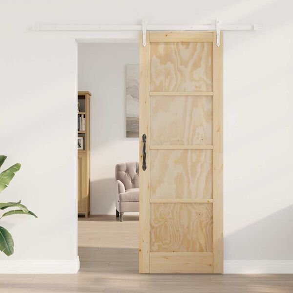 vidaXL Porta Deslizante ORKDAL Castanho 73,5 x 211 cm