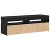 vidaXL Gabinete para TV Carvalho Preto 120 x 35 x 40 cm