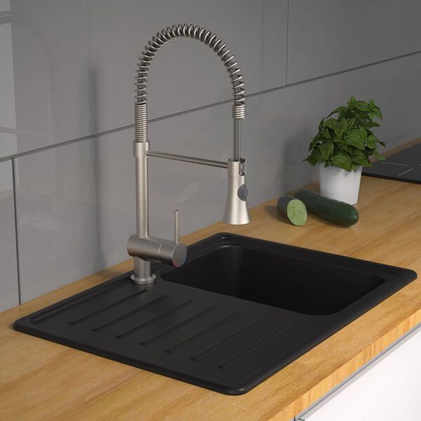 SCH&Uuml;TTE Misturadora c/ mola helicoidal CORNWALL aspeto a&ccedil;o inoxid&aacute;vel