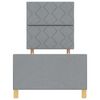 vidaXL Estrutura da Cama Cinzento-claro 80 x 200 cm tecido