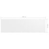 vidaXL Tela de varanda 120x400 cm tecido Oxford branco