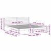 vidaXL Estrutura da Cama com cabeceira Castanho 200 x 210 cm