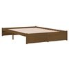 vidaXL Estrutura de cama 140x190 cm madeira maci&ccedil;a castanho-mel