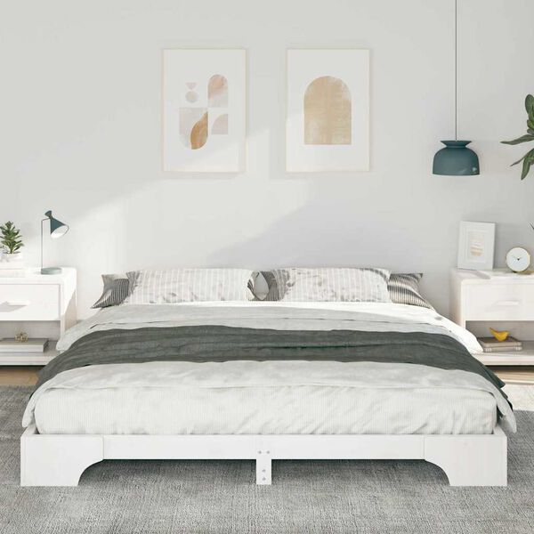 vidaXL Estrutura da Cama Branco 180 x 220 cm