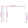 vidaXL Toldo lateral retr&aacute;til para p&aacute;tio 160x300 cm preto