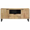 vidaXL Móvel de TV castanho 105x33x46 cm madeira de mangueira maciça