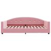vidaXL Sof&aacute;-cama com colch&atilde;o 100x200 cm veludo rosa