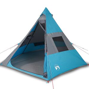 vidaXL Tenda de campismo tipi para 7 pessoas imperme&aacute;vel azul