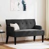 vidaXL Banco Chesterfield Preto 112 x 65.5 x 75 cm Veludo