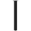 vidaXL P&eacute;s para mesa de bar 4 pe&ccedil;as, preto, 90-92 cm, a&ccedil;o