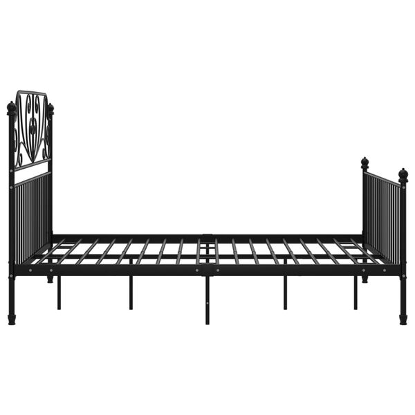 vidaXL Estrutura de cama 160x200 cm metal preto