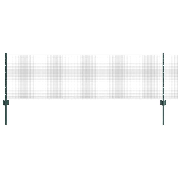 vidaXL Cerca com Poste Verde 0,6 x 100 m A&ccedil;o e PVC