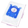 vidaXL Sacos para aspirador de pó Philips S 20 pcs