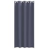 vidaXL Cortinas Blackout com Argolas 2 pcs Antracite 245 x 140 cm