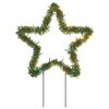 vidaXL Decora&ccedil;&atilde;o estrela de Natal c/ luz e estacas 3 pcs 50 LEDs 29 cm
