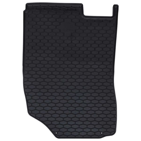 vidaXL Tapete de carro 4 pcs Preto Borracha