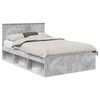 vidaXL Estrutura da Cama com cabeceira Concreto 120 x 190 cm
