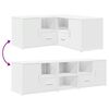 vidaXL Arm&aacute;rio de canto 160x40x45 cm derivados de madeira branco