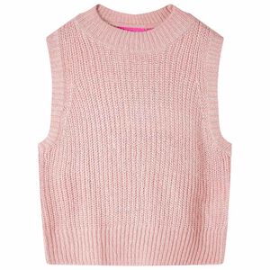 Colete de malha para crian&ccedil;a rosa-claro 92