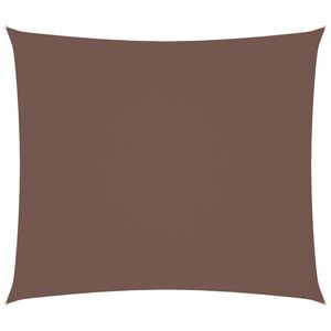 vidaXL Para-sol estilo vela tecido oxford retangular 2x2,5 m castanho