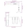 vidaXL Conjunto de brincar para exterior madeira de pinho impregnada