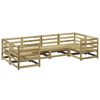 vidaXL 6 pcs conjunto de sof&aacute;s de jardim madeira de pinho impregnada