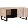 vidaXL Mesa de centro 80x51x40 cm madeira de mangueira maci&ccedil;a branco