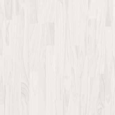 vidaXL Mesa de cabeceira 60x36x64 cm madeira de pinho maciça branco