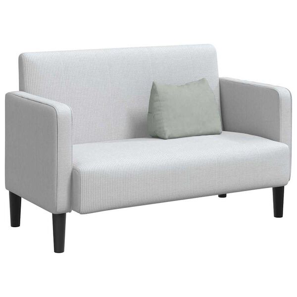 vidaXL Travesseiro para Costas Cinzento-claro 45 x 20 x 35 cm