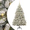 vidaXL &Aacute;rvore de Natal Artificial 210 cm 300 LED Branco quente