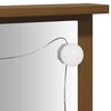vidaXL Conjunto de toucador com luzes LED pinho maci&ccedil;o castanho mel