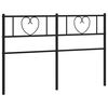 vidaXL Cabeceira de substitui&ccedil;&atilde;o 120 cm metal preto