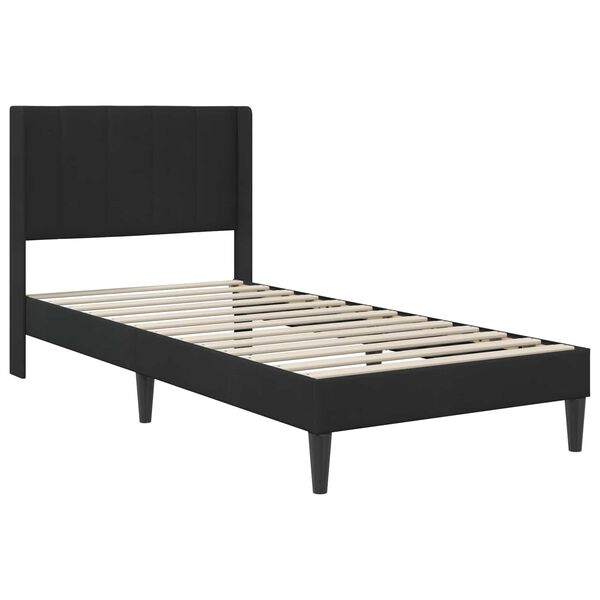 vidaXL Estrutura da Cama com cabeceira Preto 80 x 200 cm Veludo