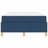 vidaXL Estrutura da Cama com colch&atilde;o Azul 120 x 190 cm tecido