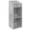 vidaXL Arm&aacute;rio para discos de vinil Cinzento Cimento 36 x 36 x 95,5 cm