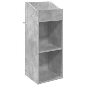 vidaXL Arm&aacute;rio para discos de vinil Cinzento Cimento 36 x 36 x 95,5 cm