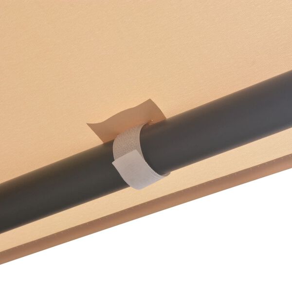 vidaXL Gazebo tenda com toldo 4x4 m a&ccedil;o bege