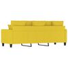 vidaXL Sof&aacute; de 3 lugares 180 cm tecido amarelo-claro