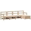 vidaXL 5 pcs conjunto de sof&aacute;s para jardim madeira de pinho maci&ccedil;a
