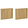 vidaXL M&oacute;dulo de Bra&ccedil;os 2 pcs Branco 80 x 6 x 61 cm