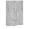 vidaXL Aparador alto 69,5x31x115 cm derivados de madeira cinza-cimento