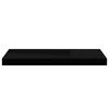 vidaXL Prateleiras de parede suspensas 4 pcs 60x23,5x3,8 cm MDF preto