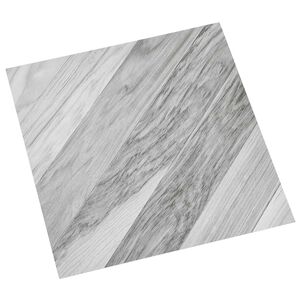 vidaXL Pranchas de Piso Cinzento 5,11 m&sup2; 55 unid. PVC