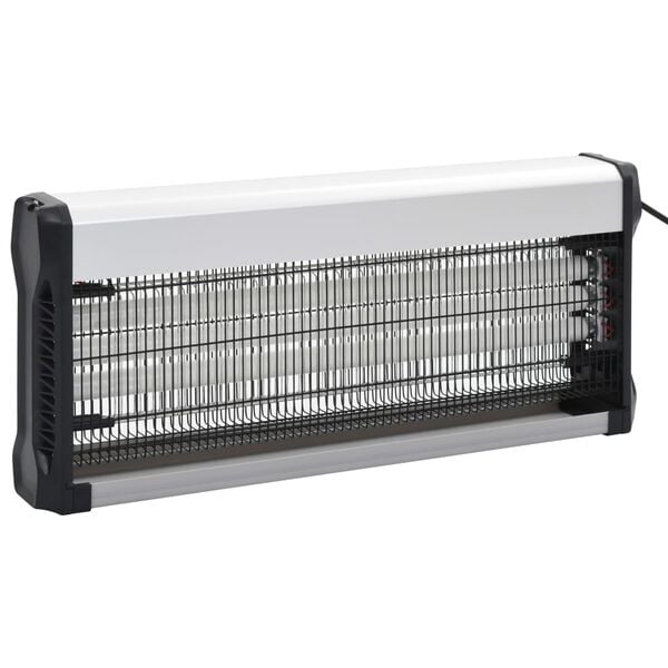 vidaXL Eletrocutor de insetos alumínio ABS 60 W preto