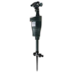 vidaXL Spray a jato repelente de animais com sensor PIR verde-escuro