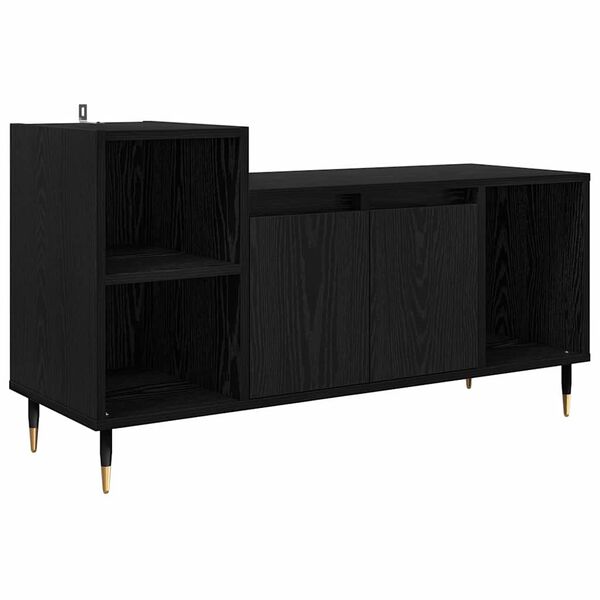 vidaXL Gabinete para TV Carvalho Preto 100 x 35 x 55 cm